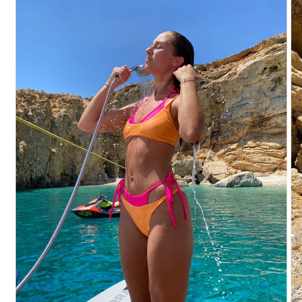 Orange and Pink Bikini